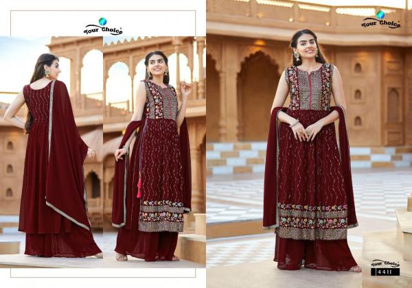 Your Choice Nyraa Plus Wedding Wear Georgette Salwar Kameez Collection